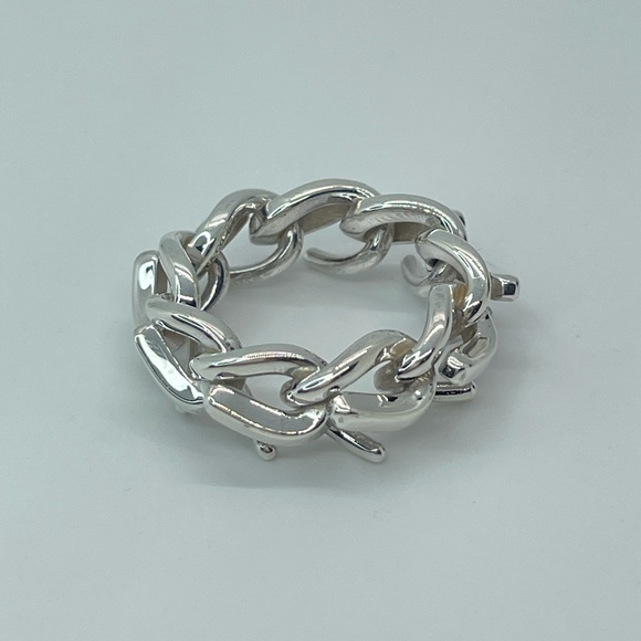 Tiffany & Co. Silver Link Ring - Picture 2 of 16